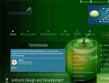 Tablet Screenshot of flockservices.com